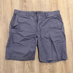 J. Crew Men's Dark Periwinkle Blue Flat Front Shorts